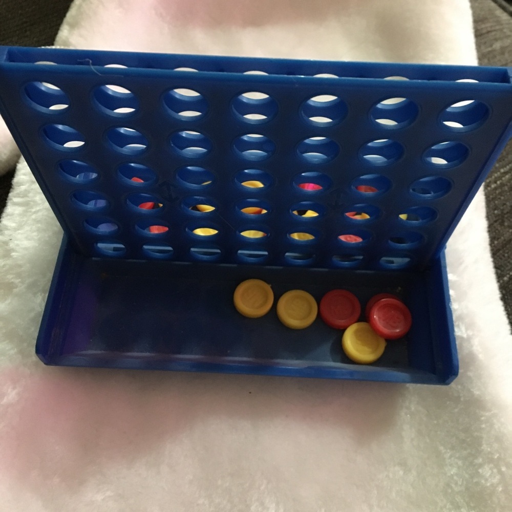 Blue Connect Four Game Board
